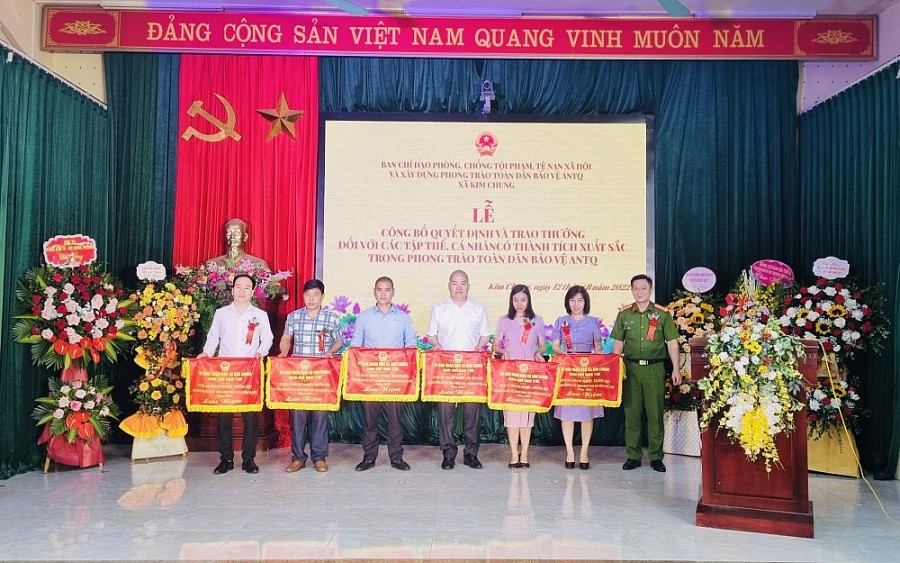 Xã Kim Chung tổ chức Ngày hội toàn dân bảo vệ an ninh Tổ quốc năm 2022