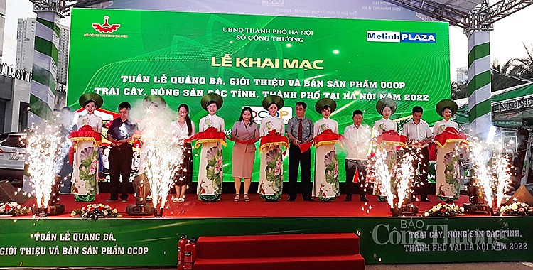 Các đại biểu cắt băng khai mạc Tuần lễ