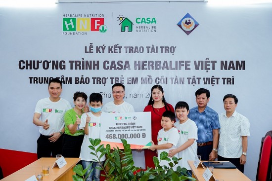 Herbalife Việt Nam hỗ trợ Trung tâm bảo trợ trẻ mồ côi tàn tật Việt Trì