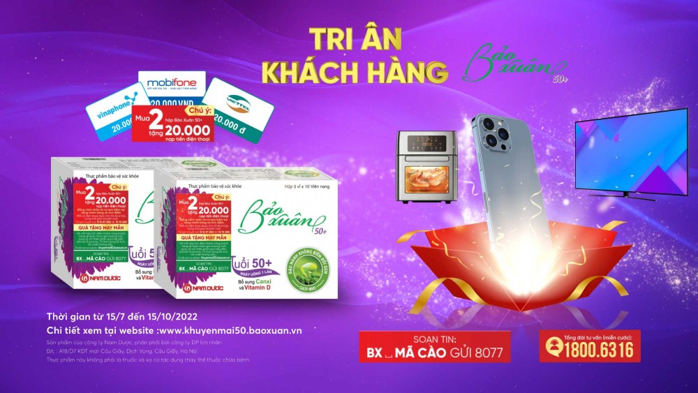 Bảo Xuân 50+ bùng nổ khuyến mại lớn “Tích điểm tri ân