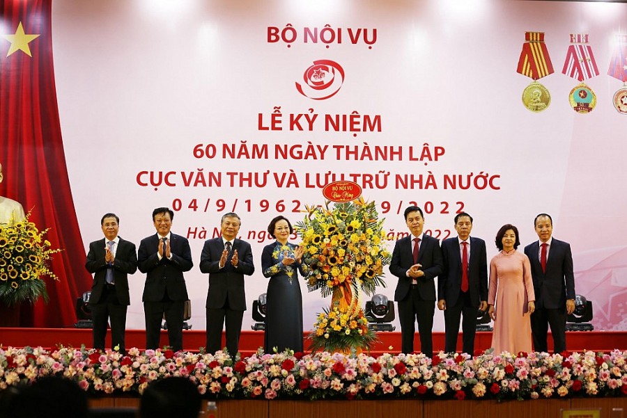 Cục Văn thư và Lưu trữ nhà nước kỷ niệm 60 năm thành lập