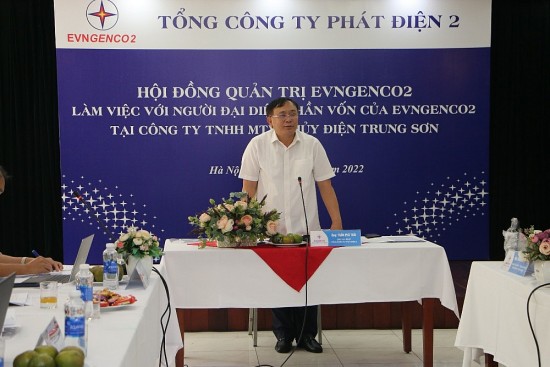 hoi dong quan tri tong cong ty phat dien 2 lam viec tai cong ty tnhh mtv thuy dien trung son