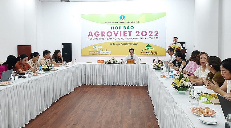 Họp báo Hội chợ Triển lãm Nông nghiệp Quốc tế lần thứ 22 - AgroViet 2022. 