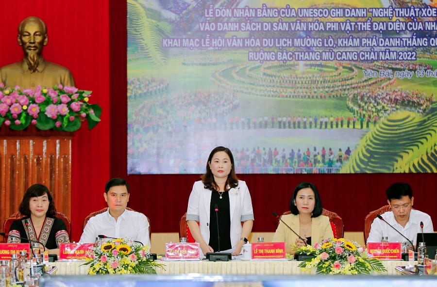 Yên Bái: Tổ chức Lễ đón nhận bằng của UNESCO ghi danh “Nghệ thuật Xòe Thái” vào danh sách di sản văn hóa phi vật thể