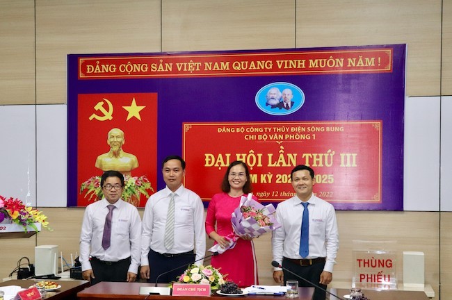 Tổ chức thành công Đại hội các Chi bộ trực thuộc Đảng bộ Công ty Thủy điện Sông Bung nhiệm kỳ 2022-2025