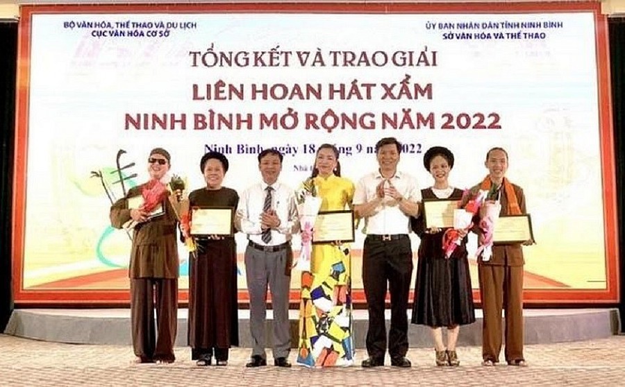 Liên hoan hát Xẩm Ninh Bình mở rộng năm 2022 có 5 giải A