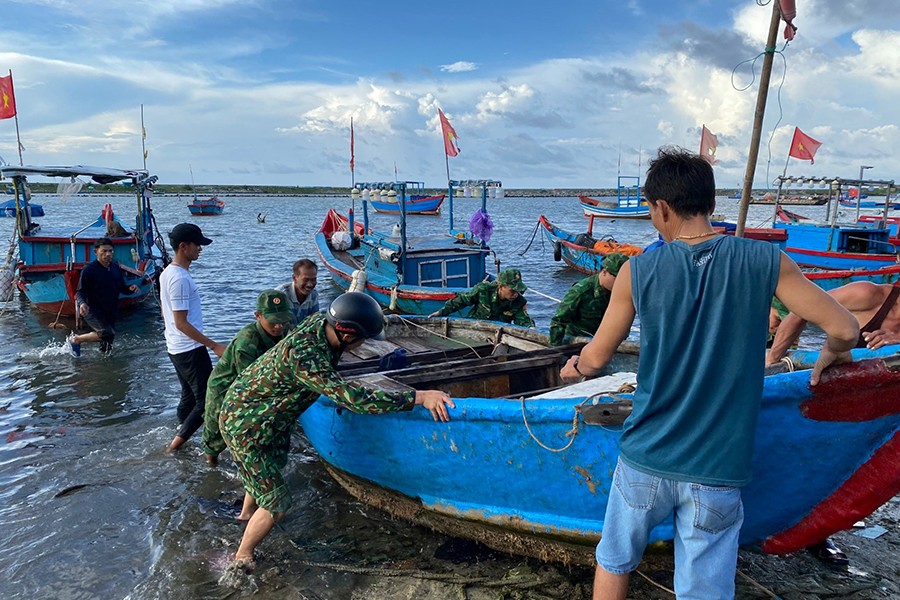 Ban Chỉ đạo Quốc gia về phòng chống thiên tai kiểm tra tình hình phòng chống bão số 4 tại Quảng Ngãi