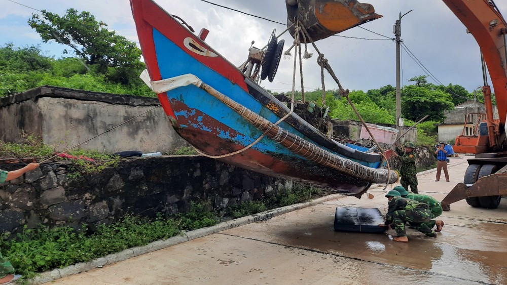 Đảo Cồn Cỏ sẵn sàng mọi phương án để người dân tránh bão Noru