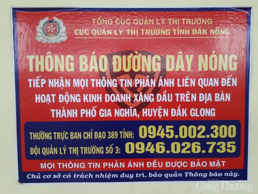 Đắk Nông: Không để xảy ra tình trạng cửa hàng xăng dầu đầu cơ, găm hàng