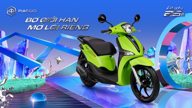 Piaggio Việt Nam ra mắt phiên bản đặc biệt Liberty màu mới