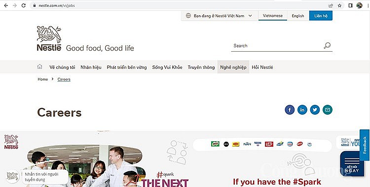 Cảnh báo tin nhắn lừa đảo và thông báo tuyển dụng giả mạo Nestlé