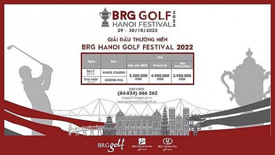 2022 BRG Golf Hanoi Festival: Giải đấu gôn thường niên của Tập đoàn BRG