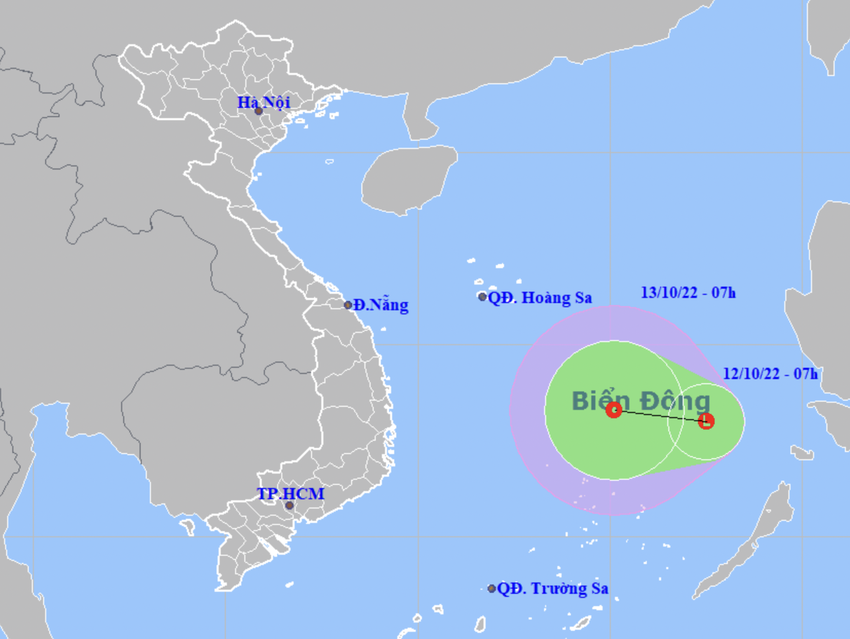 Áp thấp nhiệt đới ở mức báo động, miền Trung sắp đón mưa lớn