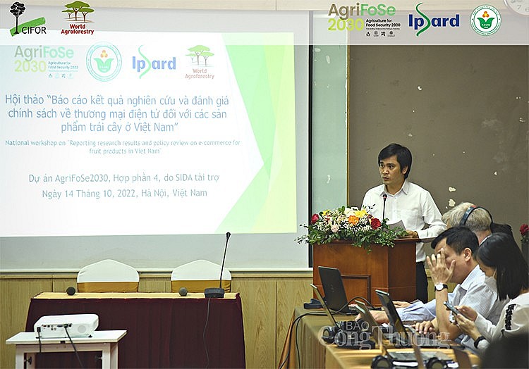 Kết quả nghiên cứu, đánh giá chính sách cho thấy thương mại điện tử giúp gia tăng giá trị sản phẩm nông sản.