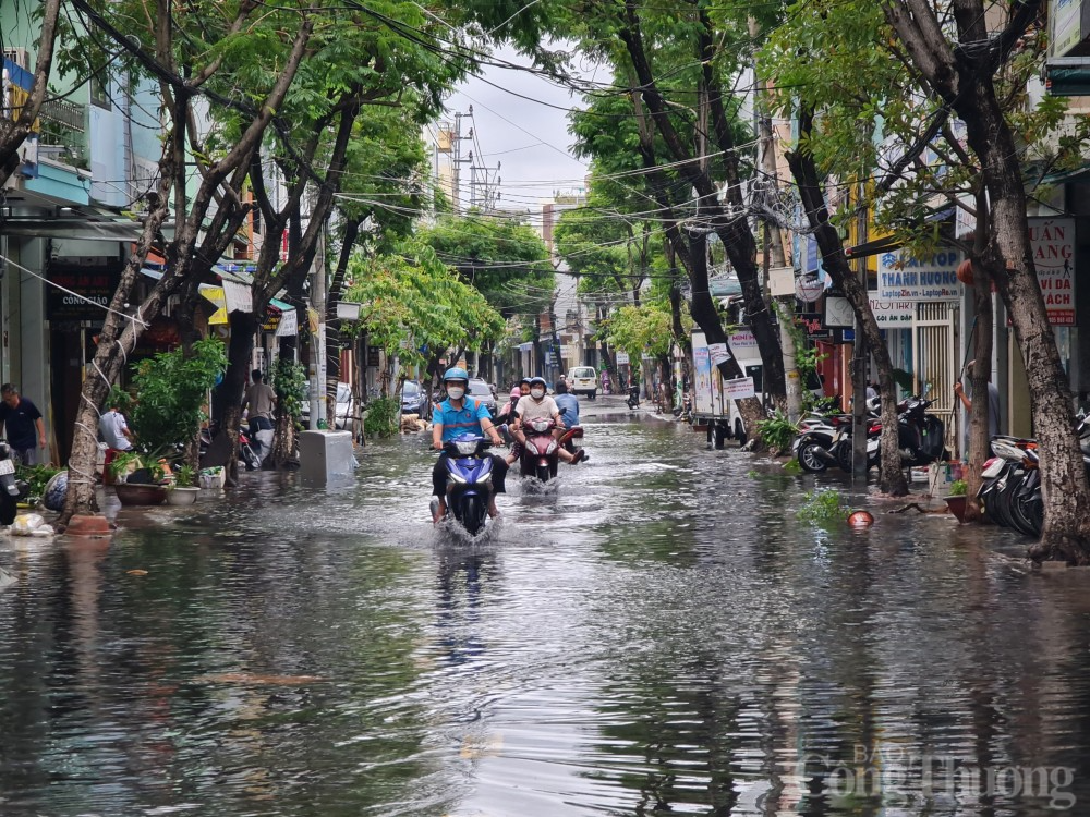 Đà Nẵng: Vẫn còn nhiều khu vực ngập lụt; người dân ra sức dọn dẹp Chùm ảnh Đà Nẵng khắc phục ngập lụt trưa 15/10