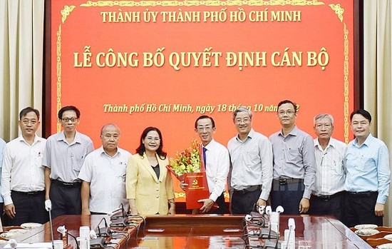 PGS.TS Trần Hoàng Ngân làm Thư ký Bí thư Thành ủy TP. Hồ Chí Minh