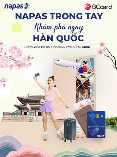 Napas hoàn tiền lên đến 1 triệu đồng cho du khách Việt khám phá Hàn Quốc