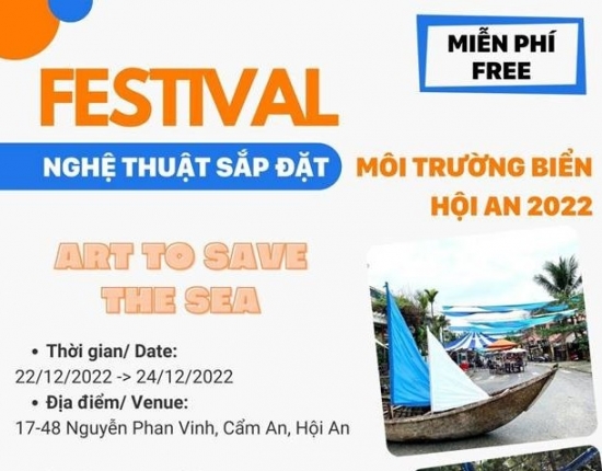 quang nam to chuc festival nghe thuat sap dat moi truong bien hoi an 2022