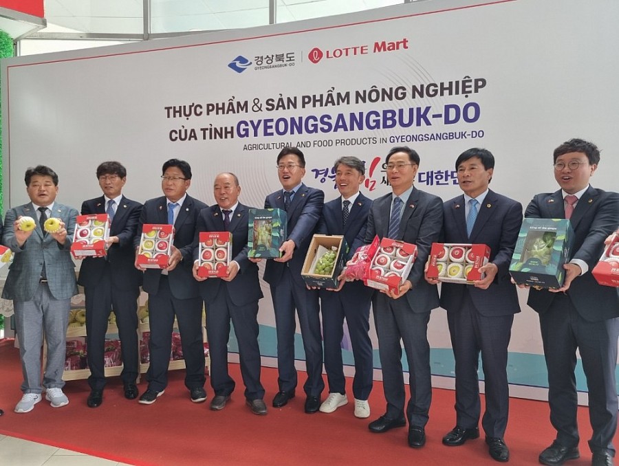 Nông sản tỉnh Gyeongsangbuk-do (Hàn Quốc) đổ bộ siêu thị LOTTE Mart Việt Nam