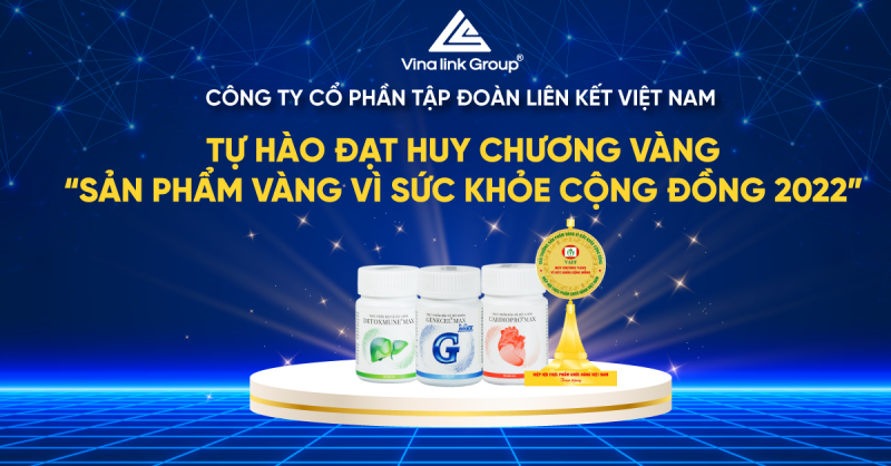 Vinalink Group nhận giải thưởng 'Sản phẩm vàng vì sức khỏe cộng đồng' năm 2022