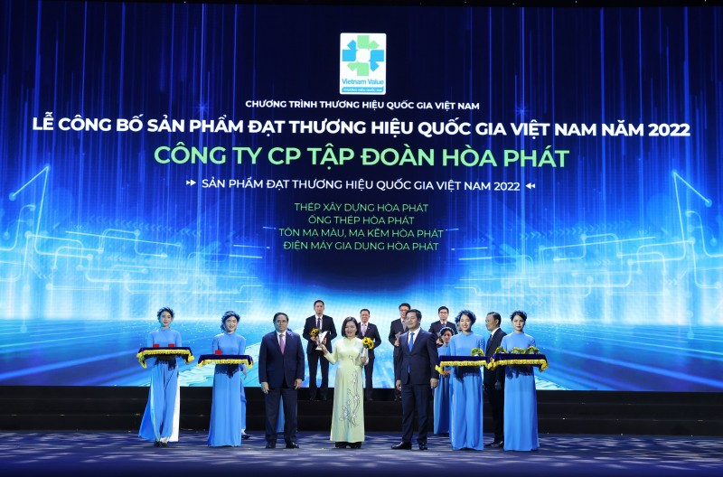 Tập đoàn Hòa Phát 6 lần liên tiếp được vinh danh Thương hiệu Quốc gia