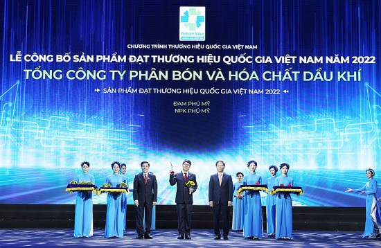 Phân bón Phú Mỹ lần thứ 5 liên tiếp được công nhận là Thương hiệu Quốc gia