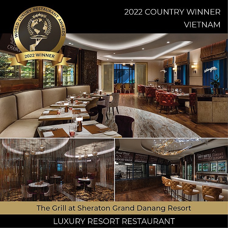 Sheraton Grand Đà Nẵng của Tập đoàn BRG nhận giải thưởng từ 2022 World Luxury Awards