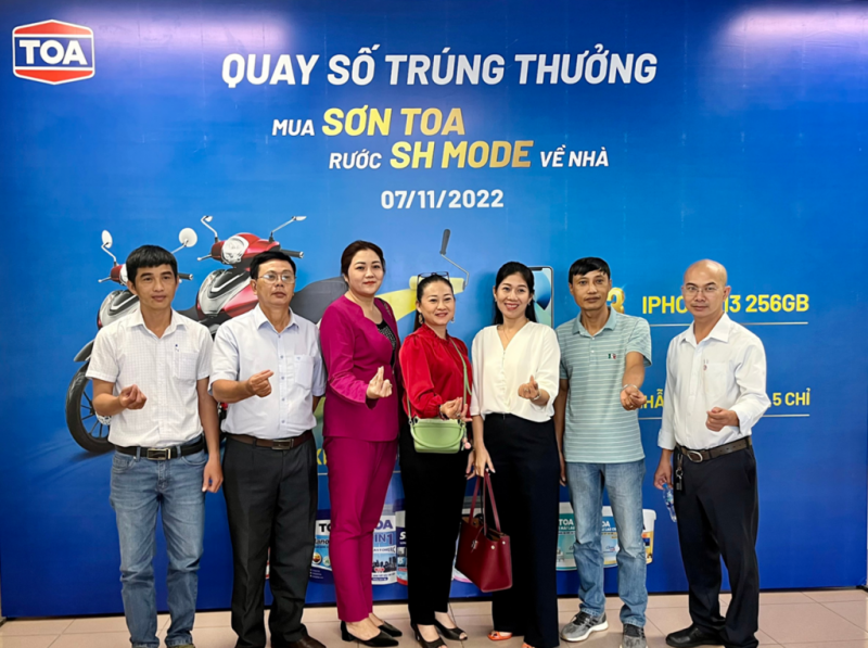 Tìm ra chủ nhân hơn 200 giải thưởng của chương trình “Mua Sơn TOA rước SH Mode về nhà”