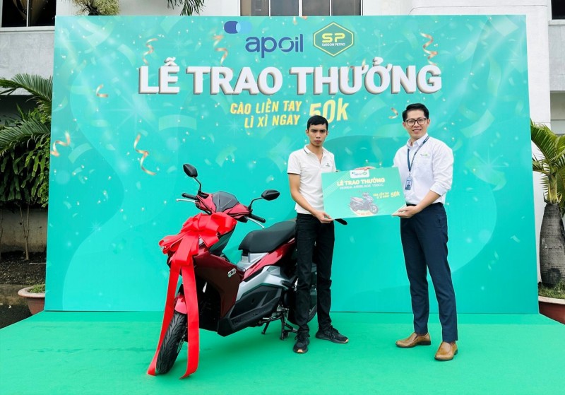 Hơn 11.000 khách hàng trúng thưởng từ dầu nhớt AP SaiGon Petro