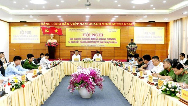 Hội nghị giao ban công tác chống buôn lậu, gian lận thương mại và hàng giả 9 tháng năm 2022 một số tỉnh khu vực phía Bắc