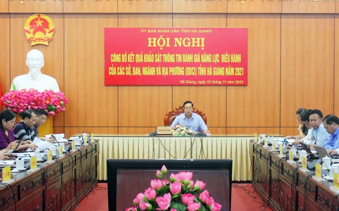 Hà Giang: Công bố Chỉ số DDCI năm 2021