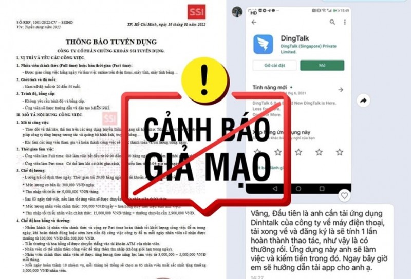 Công an Hà Nội cảnh báo 16 trang web giả mạo lừa đảo giao dịch chứng khoán