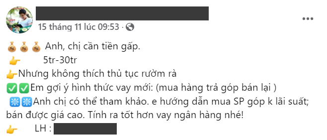 Cảnh giác với chiêu lừa đảo “mua hàng điện tử trả góp quy đổi tiền mặt”