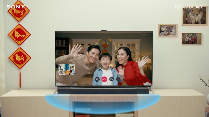 Trò chuyện video với BRAVIA CAM thông minh trên tivi Sony