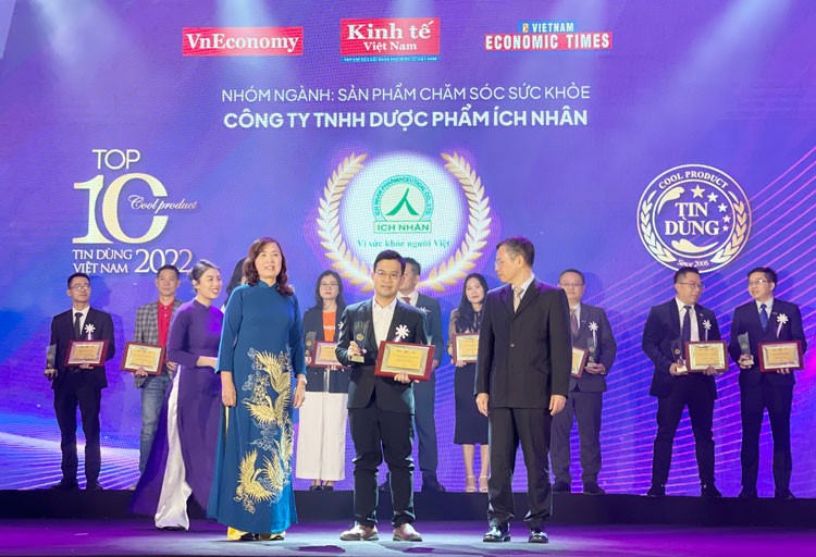 Dược phẩm Ích Nhân: 2 năm liên tiếp đạt Top 10 doanh nghiệp tin dùng Việt Nam