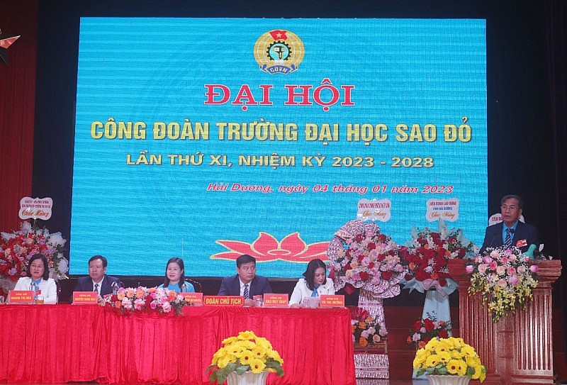 Đại hội Công đoàn Trường Đại học Sao Đỏ nhiệm kỳ 2023 - 2028