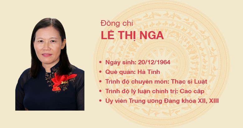 Đồng chí Lê Thị Nga