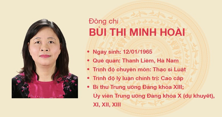 Đồng chí Bùi Thị Minh Hoài