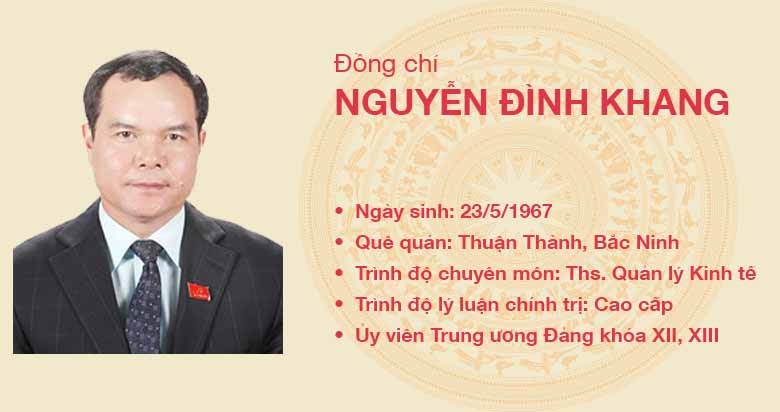 Đồng chí Nguyễn Đình Khang