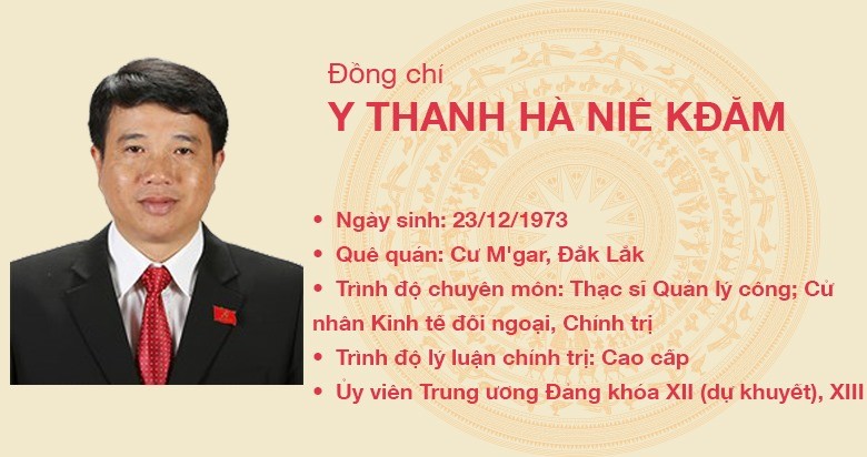 Đồng chí Y Thanh Hà Niê Kdăm