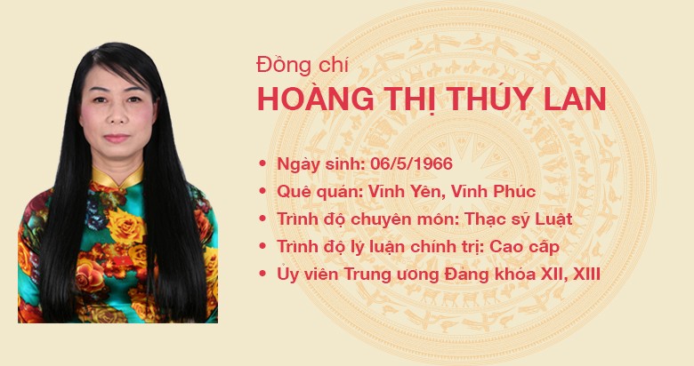 Đồng chí Hoàng Thị Thúy Lan