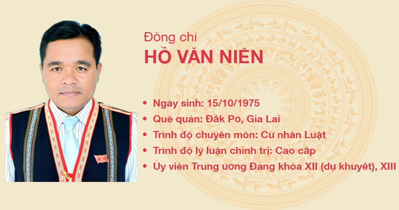 Đồng chí Hồ Văn Niên