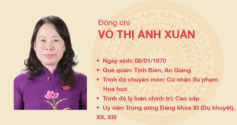 Đồng chí Võ Thị Ánh Xuân