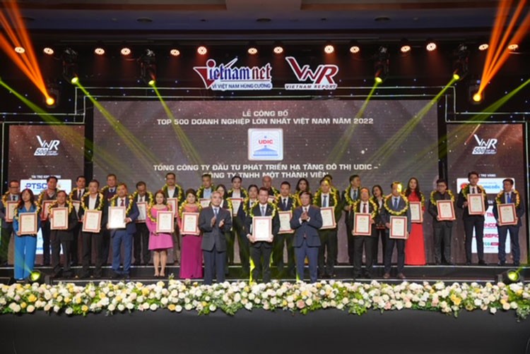 UDIC tiếp tục lọt vào Top 500 doanh nghiệp lớn nhất Việt Nam