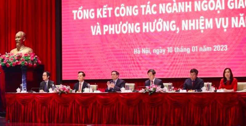 Hội nghị Tổng kết công tác ngành ngoại giao năm 2022 và triển khai phương hướng, nhiệm vụ năm 2023