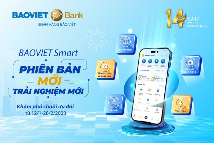 Ứng dụng BAOVIET Smart chính thức ra mắt phiên bản mới