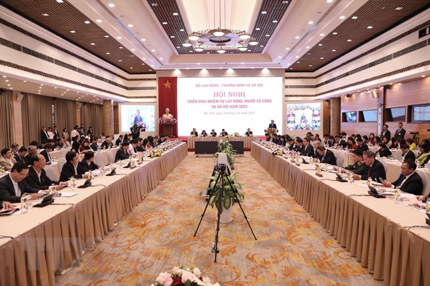 Thu tuong du Hoi nghi trien khai nhiem vu lao dong, nguoi co cong hinh anh 7