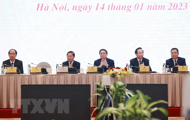 Thu tuong du Hoi nghi trien khai nhiem vu lao dong, nguoi co cong hinh anh 2