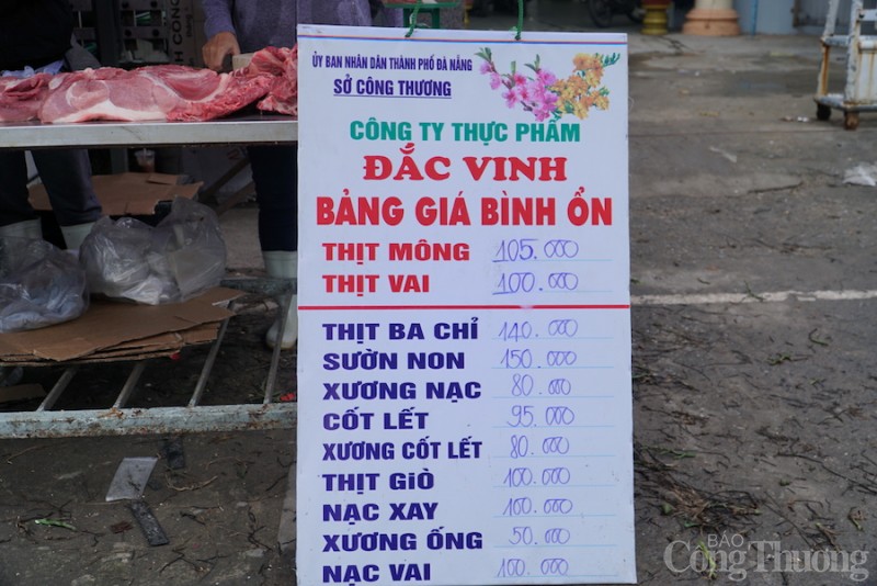 Đà Nẵng: 18 điểm bán thịt heo bình ổn giá mở bán phục vụ Tết Nguyên đán Quý Mão 2023