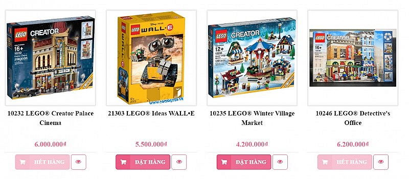 Giá hơn 1 triệu đồng/bộ, đồ chơi lego trẻ em vẫn hút khách